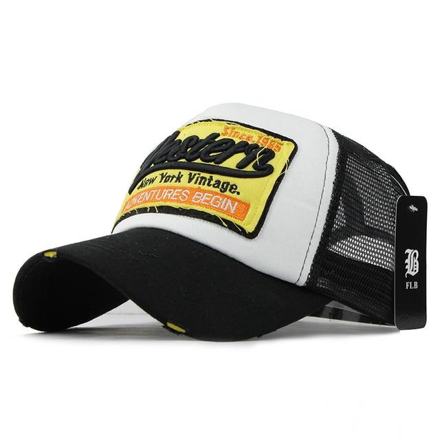 FLB Topi Trucker Mesh Model Western New York - F207 - Black 0