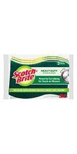 Product Introduction of Scotch-Brite Heavy Duty Scrub Sponges, Sponges for Cleaning Kitchen and Household, Heavy Duty Sponges Safe for Non-Coated Cookware, 6 Scrubbing Sponges 5