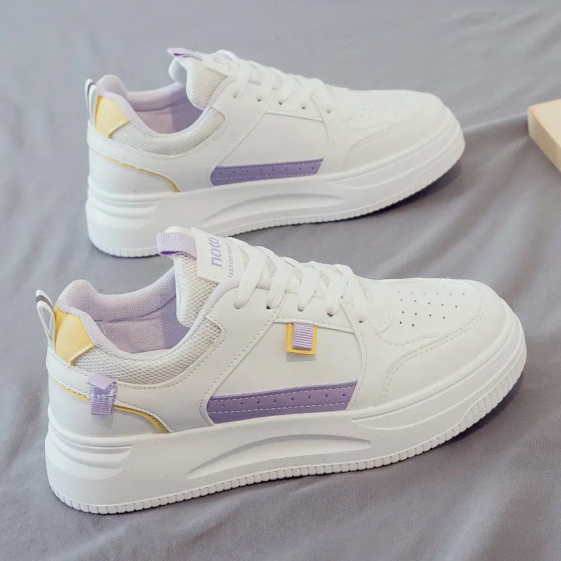 New Women's Shoes for Foreign Trade, Versatile Soft Sole, Comfortable Sneakers, Thick Sole, Spring and Autumn, High-End Casual Shoes, Board Shoes