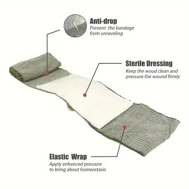 Emergency Bandage, Emergency Trauma Kit, Emergency Bandage Bag, Emergency Medical Supplies for Home, Office, Car, Outdoor 4