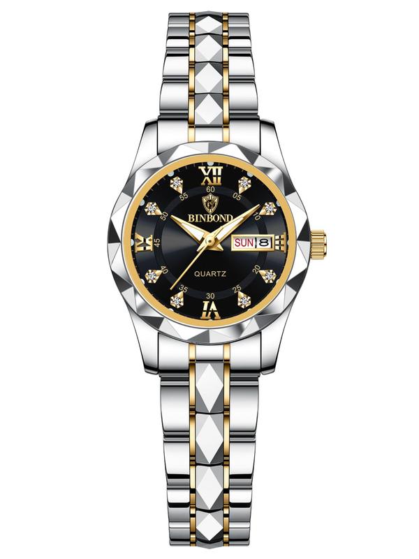 Women's Elegant Fashion Round Dial Analog Quartz Watch, Fashion Watch for Party, Daily Clothing Decor, Trendy All-match & Exquisite Watch for Birthday Gift 5