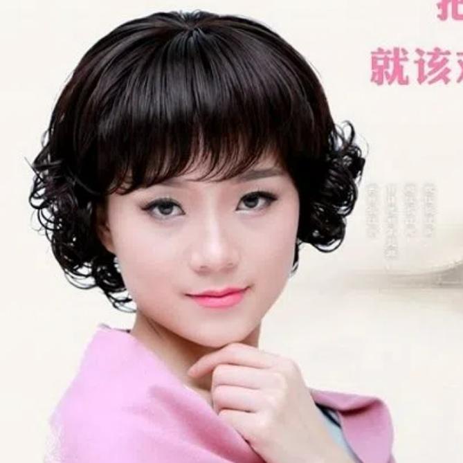 Product Introduction of Wig for Women, Middle-aged and Elderly Women's Wig, Short Curly Hair, Fluffy and Breathable Wig, Fashionable Korean Style Wig, Natural Full Top Wig, Full Head Wig 9