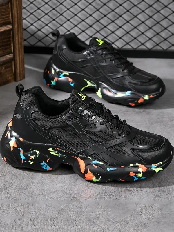Women's Fashionable Lace Up Mesh Sneakers, Casual Comfortable Breathable Sports Walking Shoes, Female All-match Round Toe Sneakers for Daily Wear 7