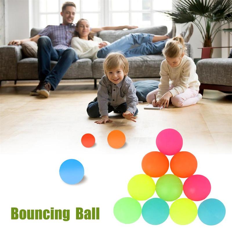 Product Introduction of Luminous Balls High Bounce Glowing Stress Ball Sticky Gift Toy Decoration Kids Stress Anxiety O3Q6 23