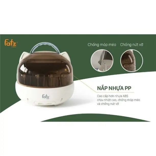 Máy úp bình sữa tiệt trùng sấy khô UVC Fatz Fatzbaby Tidy 1 - FB4268WM - Không BPA, An toàn và tiện dụng cho Mẹ và Bé Bông 3