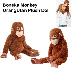 Boneka Monyet Monkey Lucu Orang utan Mainan Boneka Anak Karakter Plus Bubble Dolls Cocok Buat Kado Ulang Tahun Anak/Pacar/Sahabat Bahan Halus Lembut Ukuran 60cm