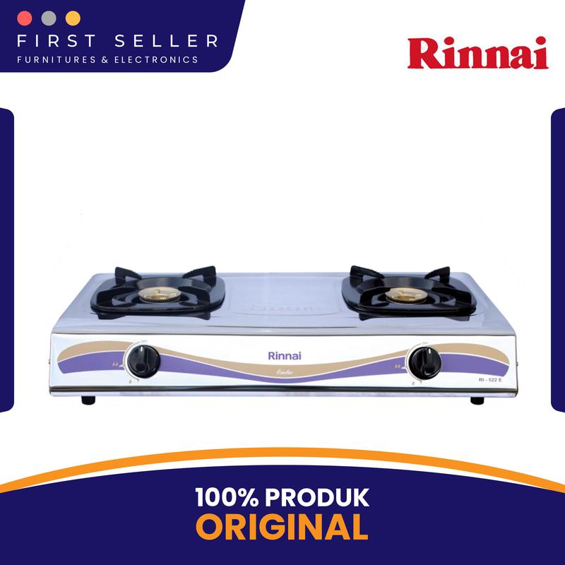 Product Introduction of [LIVE] COD RINNAI KOMPOR RI 522E / RI-522E (2 TUNGKU) GARANSI RESMI 0