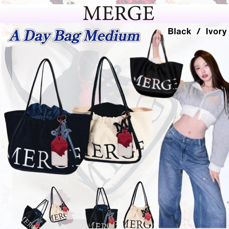 ของแท้ 100％ MERGE A DAY BAG M/L/S 7 Color Merge กระเป๋า official ส่งต่อ กระเป๋า Tote
