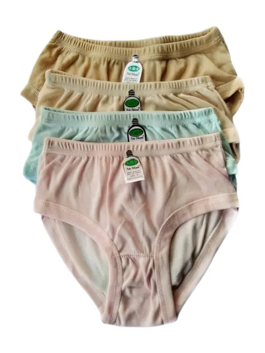 3pcs Celana Dalam Wanita Dewasa Jumbo Bahan Poliester Polos ukuran M L XL XXL XXXL XXXXL Lembut dan Tebal