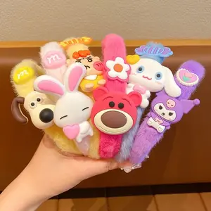 BANDO ANAK POMPOM KARAKTER SANRIO / BANDANA ANAK KOREA / ACCESORIS RAMBUT ANAK