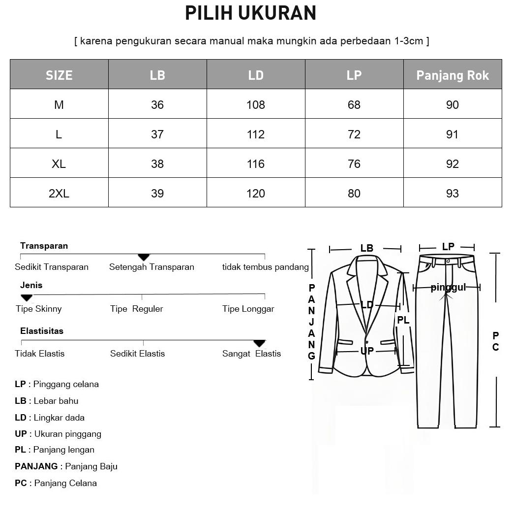 CHICMORE Setelan dua potong atasan dan rok bawah gaya baru dengan motif cetak