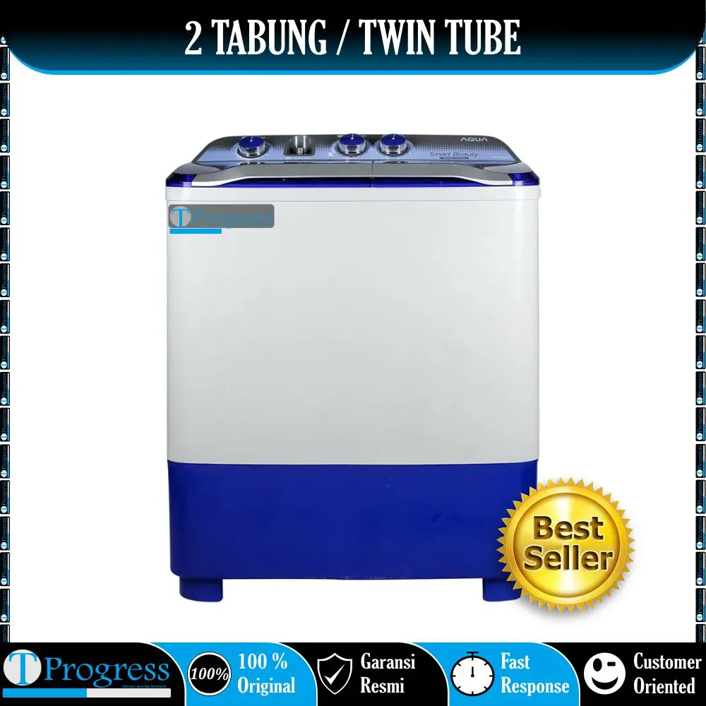 MESIN CUCI 2 TABUNG AQUA 7KG QW-780XT HIJAB SERIES