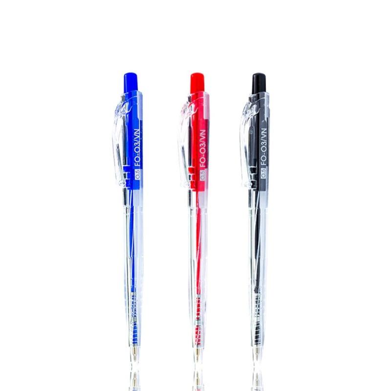 Bút bi FO-03 - Ngòi 0.5mm - Mực xanh/đen/đỏ 0