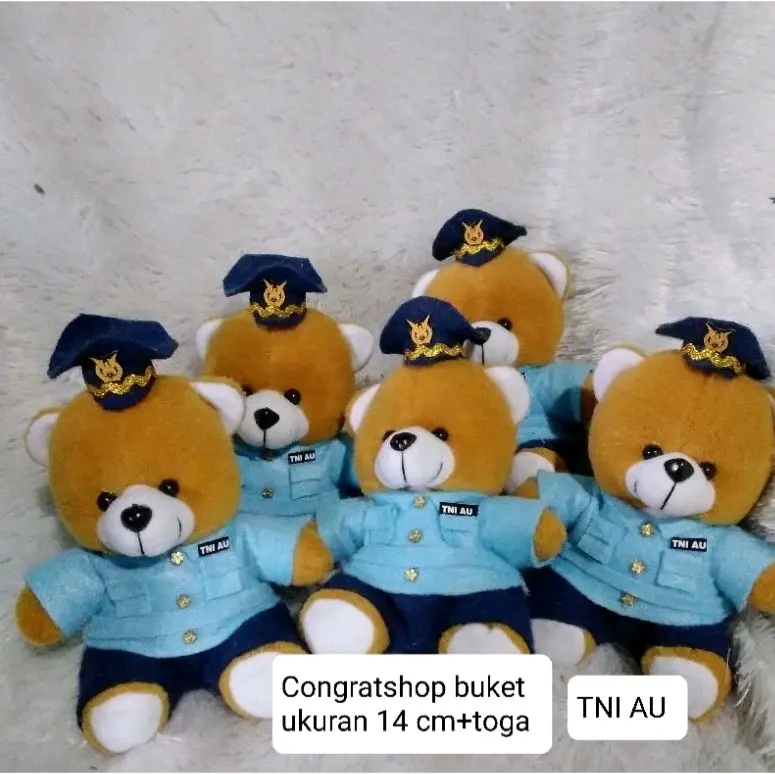 boneka bear profesi TNI AU cocok buat tambahan buket