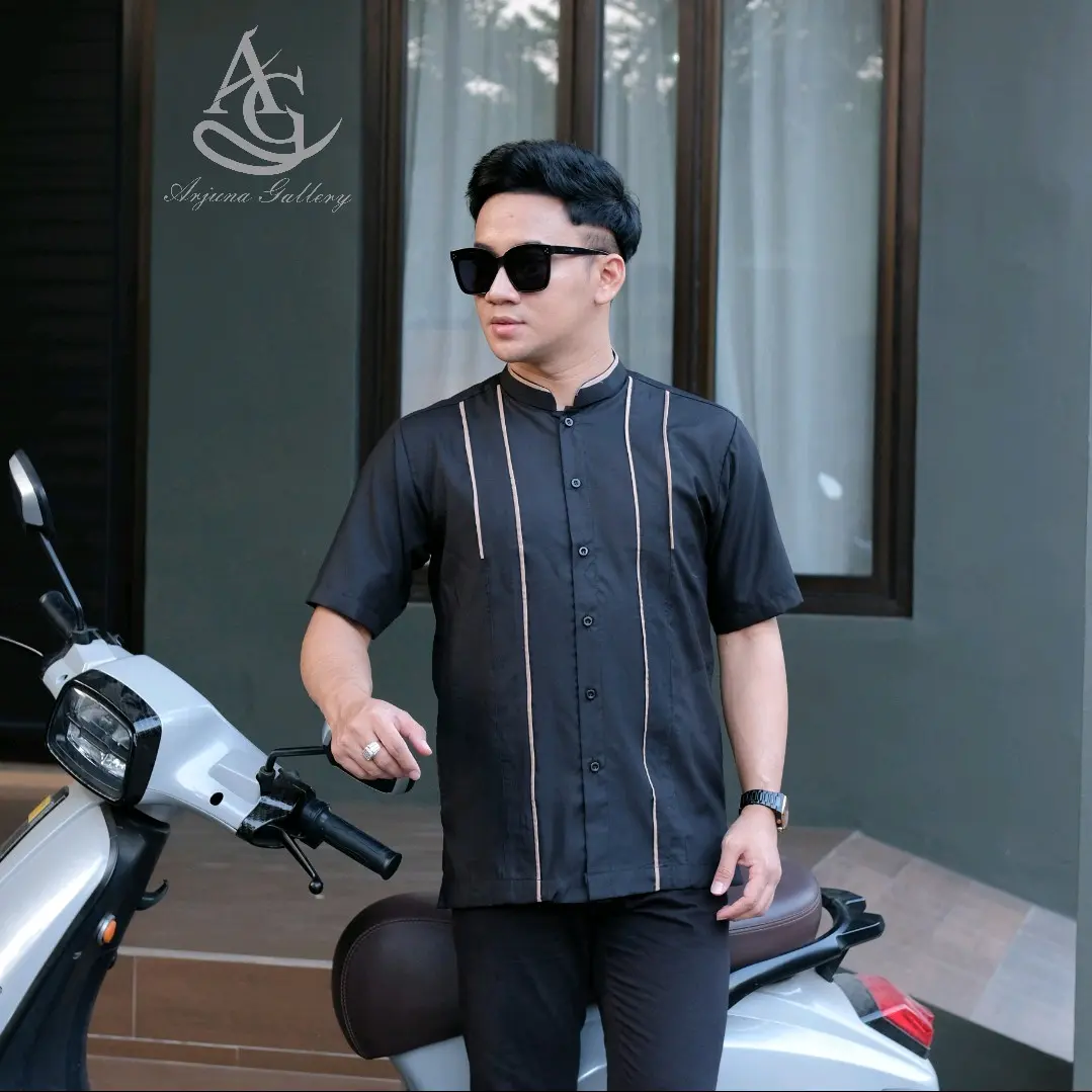 Baju Koko Lengan Pendek Terbaru|Kemko Pria Dewasa Albrani Series