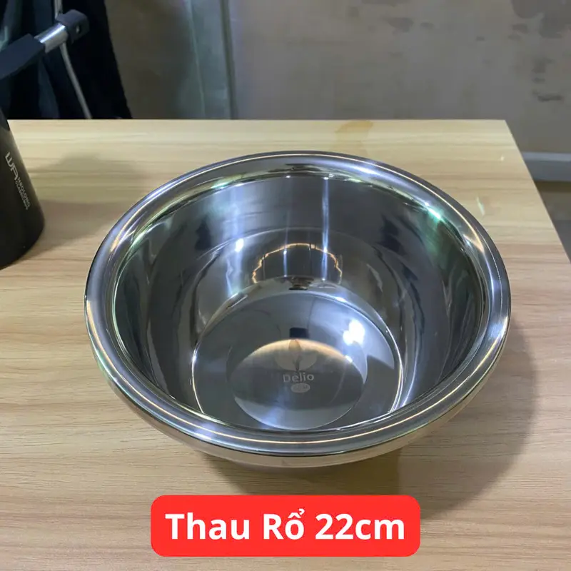 [ PL -COMBO 6 THAU SIZE 22-32CM ] Thau chậu inox sâu lòng cao cấp Delio với chất liệu siêu dày, bền đẹp và an toàn 5