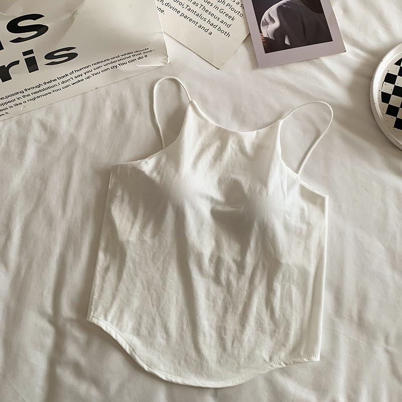 Product Introduction of Áo Vest Không Dây Hở Lưng, Màu Trơn Có Đệm Ngực, Áo Ống Ôm Sát Áo Sơ Mi Cơ Sở Ngắn, Cô Gái Nóng Bỏng Dễ Thương Và Gợi Cảm 25