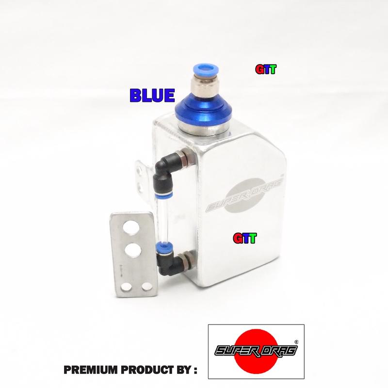 BOTOL TABUNG AIR RADIATOR ALUMINIUM UNTUK NINJA R/ RR, VIXION, CB 150 R NEW, CBR 150 Motor Engine 3