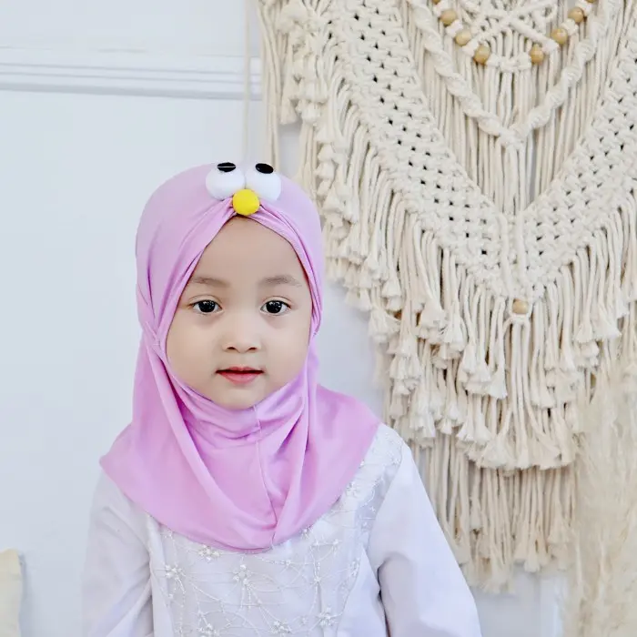HIJAB ANAK LUCU ELMO KERUDUNG JILBAB ANAK HIJAB ANAK PEREMPUAN 0-3 TH 1