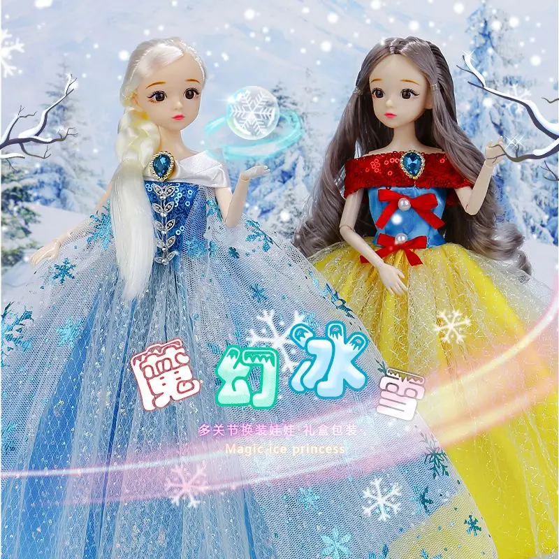 Búp Bê Barbie, Công Chúa Bé Gái, Elsa Đông Lạnh Tình Yêu Chân Thực Bộ Búp Bê Đầm Lên Tinh Tế Hộp Quà Tặng, Chủ Đề Lãng Mạn, Phát Hành Năm 2025 1