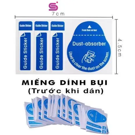 Miếng dán bụi màn hình dùng để Dán Cường Lực Điện Thoại số 5