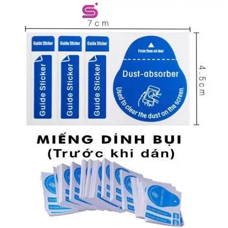 Miếng dán bụi màn hình dùng để Dán Cường Lực Điện Thoại số 5