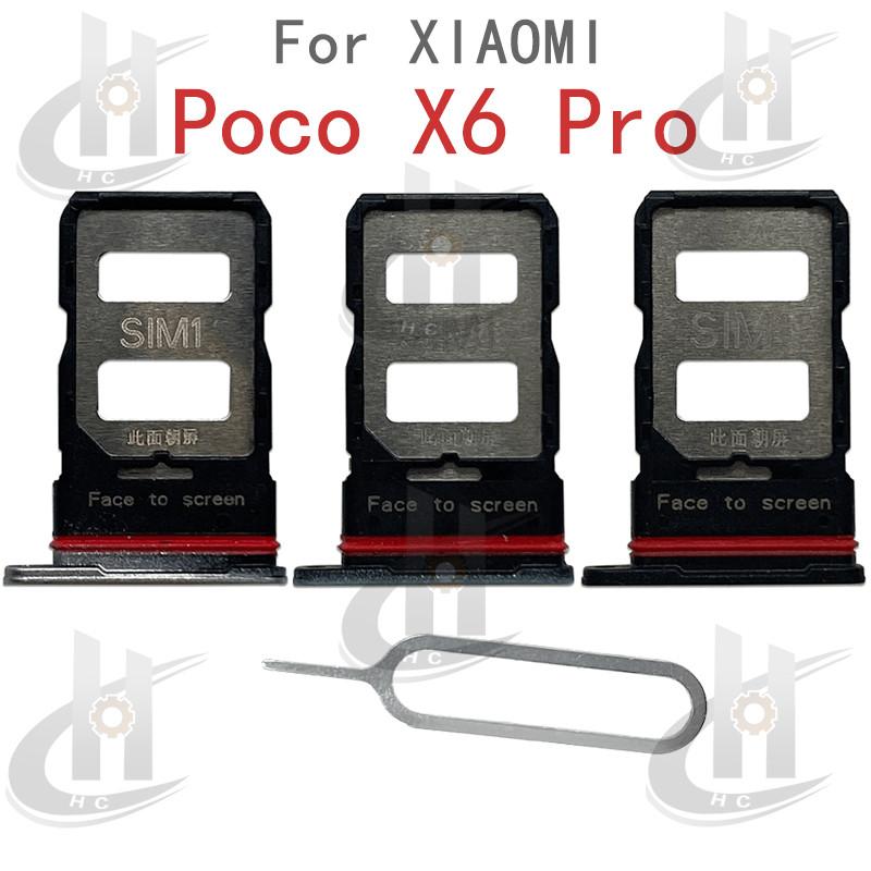 Giá Đỡ Khe Cắm Khay Thẻ Sim, Dành Cho Xiaomi Poco X6 Pro 5G, Bộ Chuyển Đổi Khe…