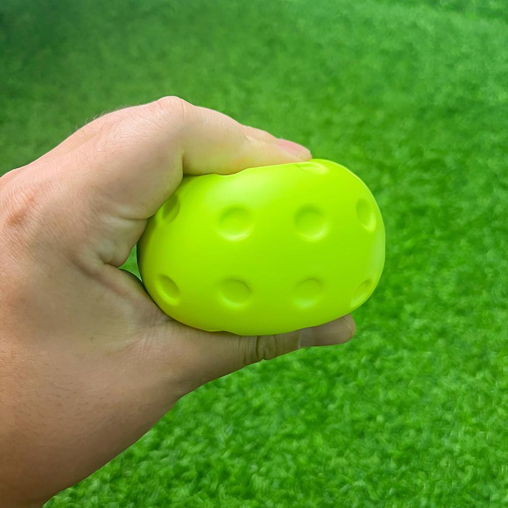 5PCS Bola Pickleball Anti Stress PU 74mm Pickle Ball Bola Pickleball Senyap Dan Minim Kebisingan Untuk Latihan Pickleball Dan Latihan Di Luar Ruangan