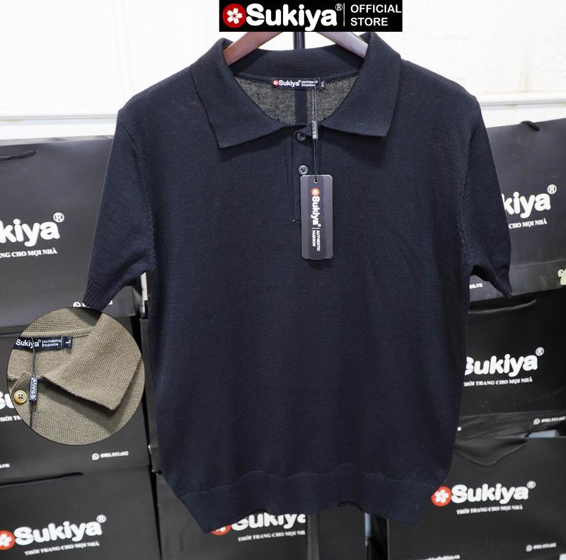 Áo Polo Nam Basic Trơn SUKIYA Áo Dệt Kim Cao Cấp Kiểu Dáng Sang Trọng Lịch Sự AL79