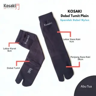 Kosaki Plain Size L - Kaos Kaki Jempol Polos Premium 2
