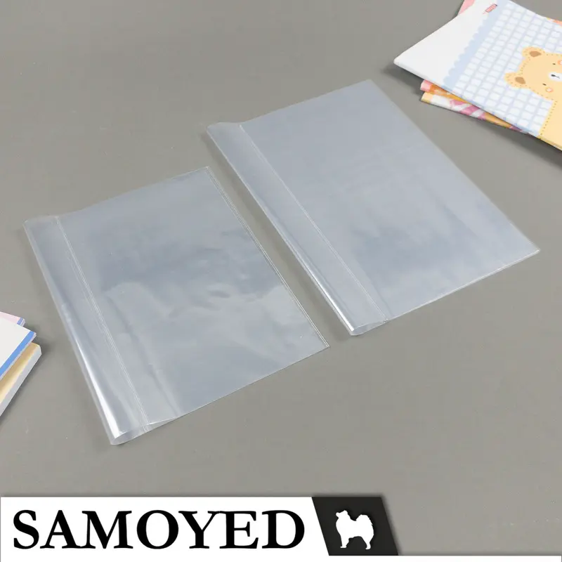 Sampul Buku Tulis Plastik Transparan / Bening / Plastic Transparent / Clear Slip On Book Covers Samoyed BKCV-PS Uk. Sidu / Quarto / Kuarto / Kwarto / Big Boss / Boxy 1