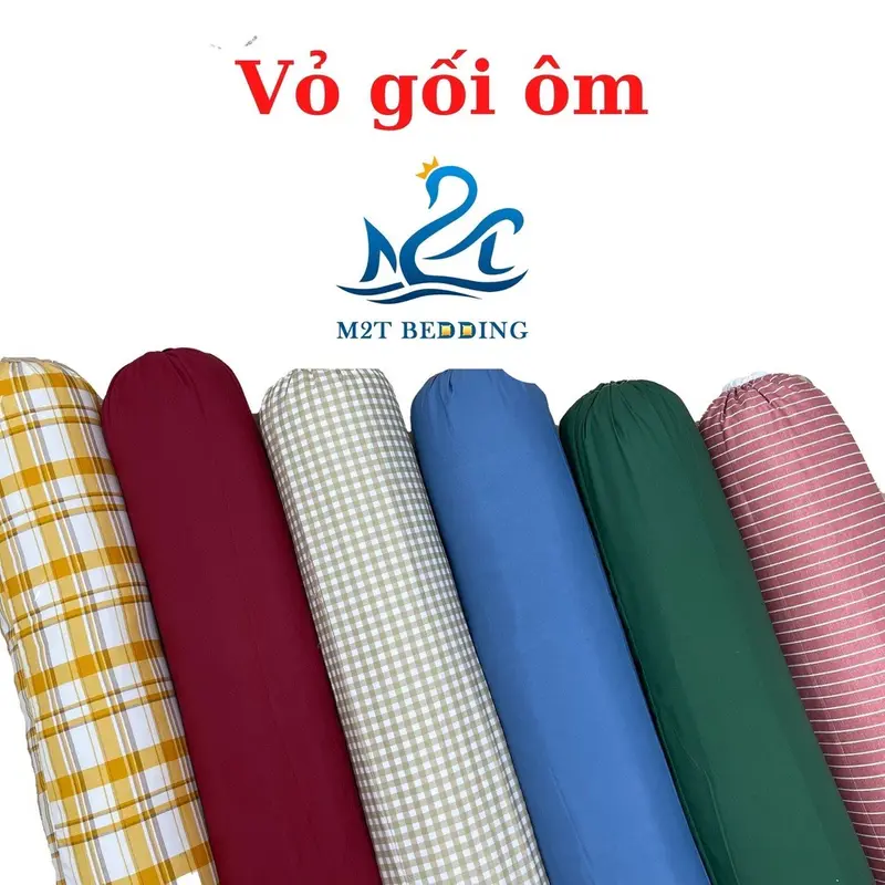 Vỏ gối ôm cùng màu với ga giường của bộ chăn ga gối - hỗ trợ may theo kích thước yêu cầu riêng 6
