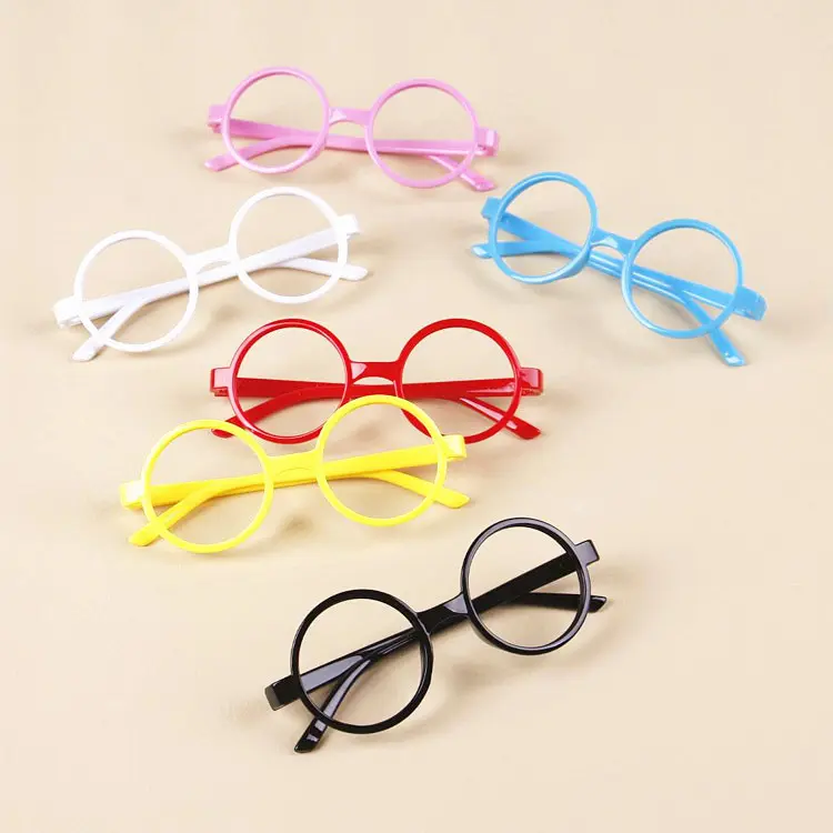 Cute Children's round Frame Glasses Korean Fashion Baby without Lens Decoration Glasses Frame Boys and Girls Glasses Fashion