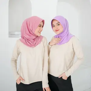 Hijab Sport Clemira Bahan Jersey Hijab Bergo Sport Kerudung Sport Dewasa Jilbab Sport Muslim Nyaman Instan