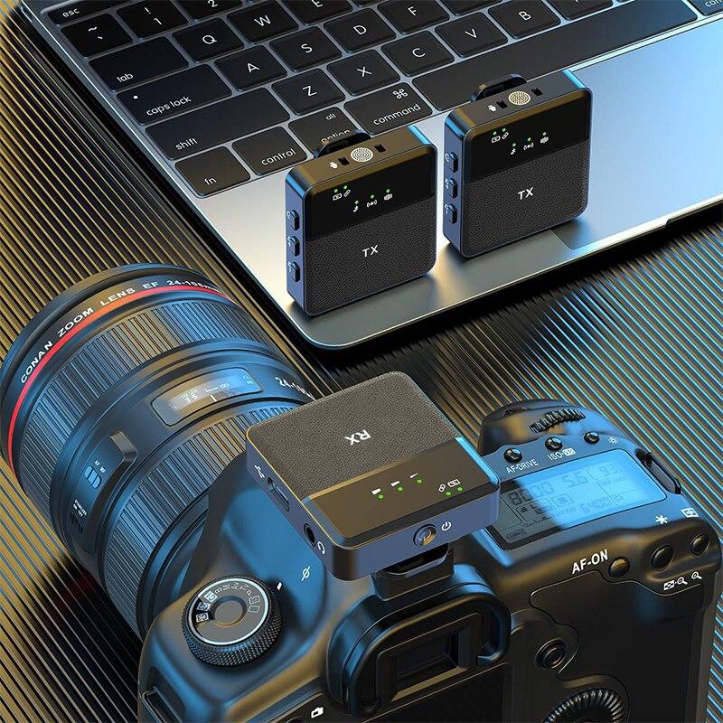 Product Introduction of Multi-function Wireless Microphones Audio Receiver Radio Recording Noise Reduction Microphone for iPhone Android Live Gaming Mic 10