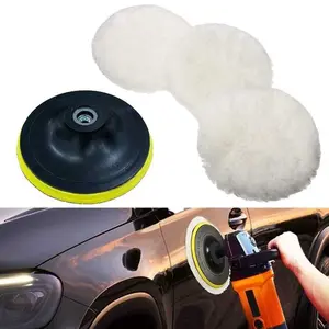 OTOHEROES Pad Poles Bodi Mobil Wol Waxing Wheel 5 Inch 3 PCS - DB5