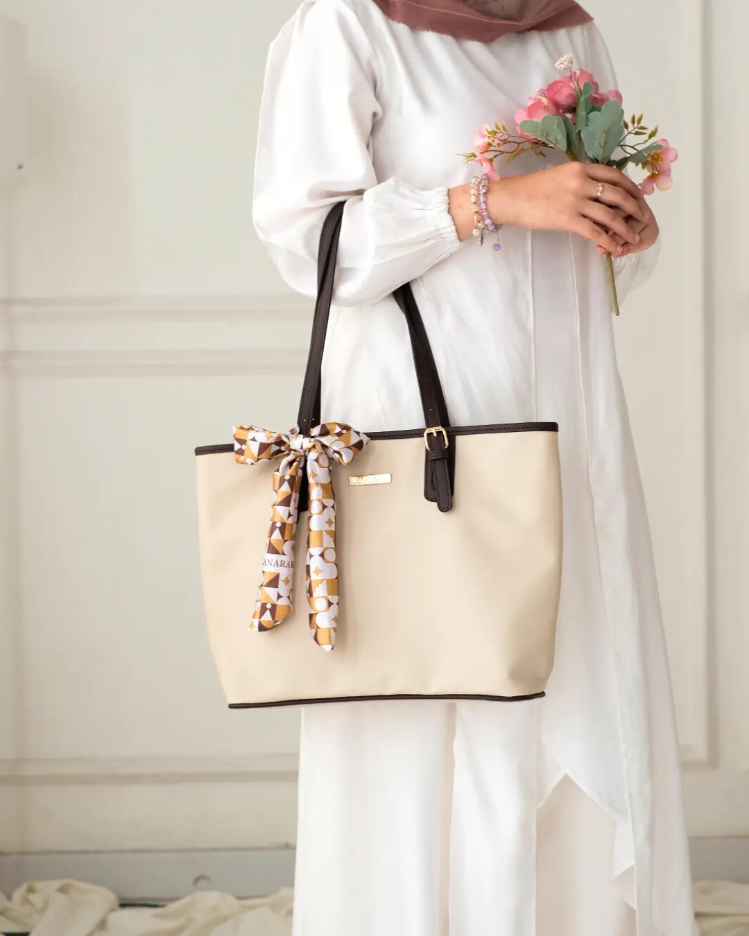 Kanara - Ryca Bag Tas Laptop Wanita Elegant with Scarf
