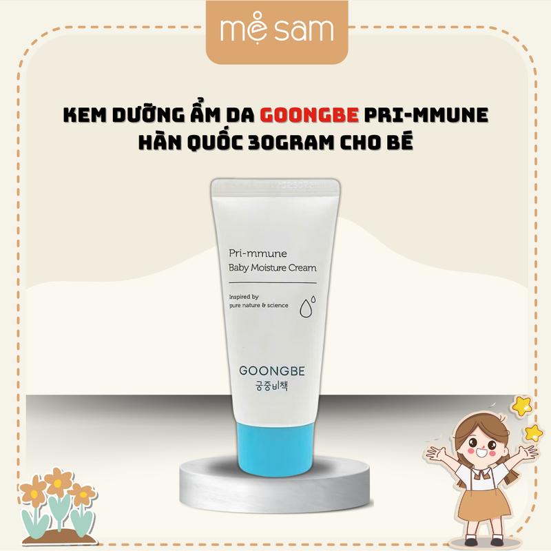   Combo 2  Kem Dưỡng Ẩm Da GOONGBE Pri-Mmune Hàn Quốc 30gram Cho Bé 
