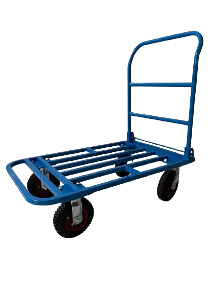 Xe đẩy hàng gấp gọn 500kg 60x100cm Bánh cao su đặc 200mm cao capas