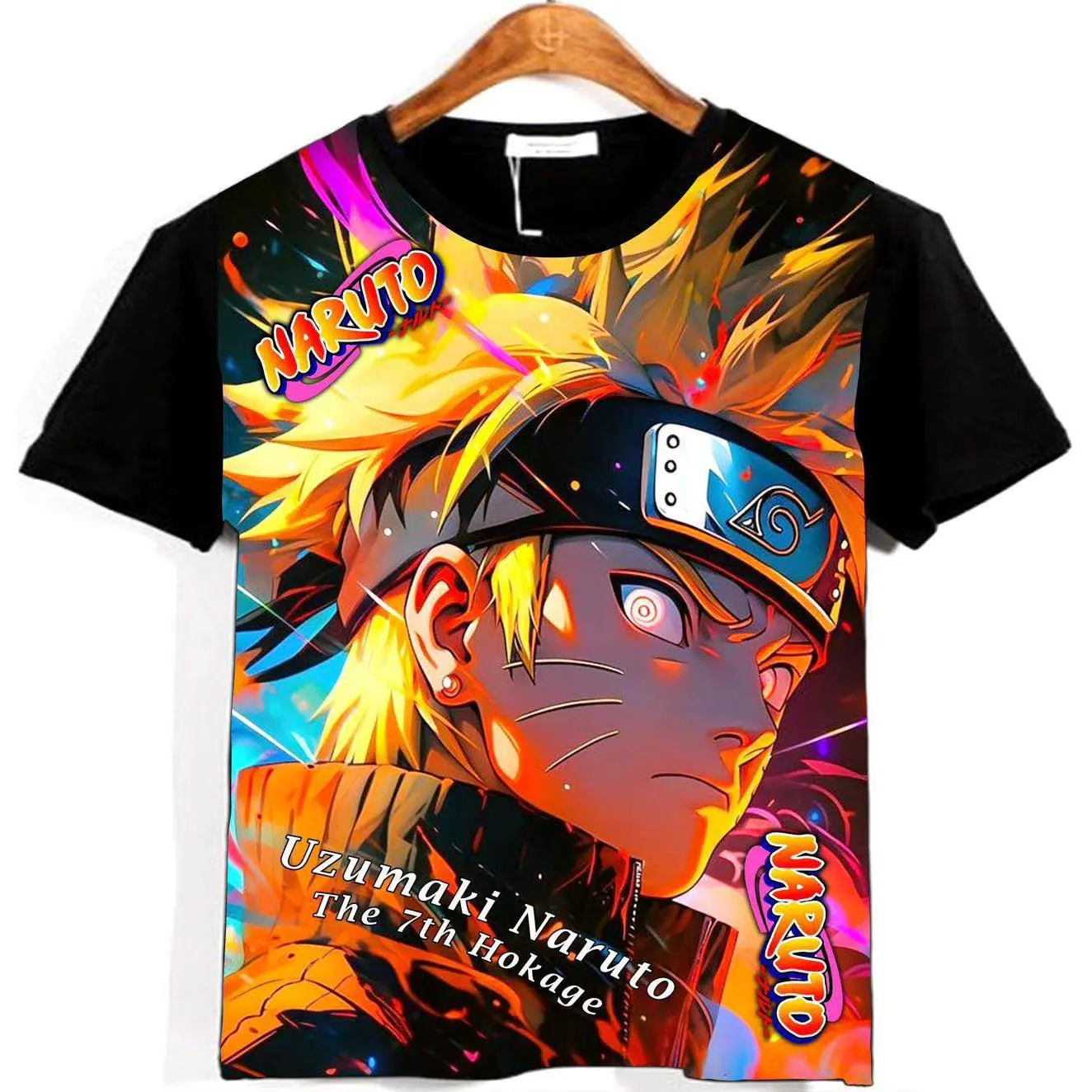 Áo Thun Naruto Akatsuki Nam, Phong Cách Anime Nhật Bản, In 3D, Áo Thun ngắn Tay Thường Ngày Quần Áo Ngoại Cỡ Đường Phố, Thời Trang, Áo Phông Hoạt Hình