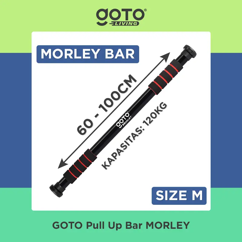 Goto [COD] Morley Alat Fitness Pull Up Bar Gym Dinding Pintu Olahraga Rumah 5