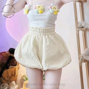 Quần Bí Nhung Nữ Mẫu Trơn Lưng Thun Cạp Cao, Women Pants