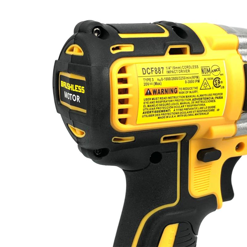 Máy siết bulong Dewalt DCF887 - 380-NM. Động Cơ không chổi than , Đầu Cốt 2 trong 1 , 2 Viên Pin 10Cell - 6Ah , Chân pin phổ thông 4cm - M21 4