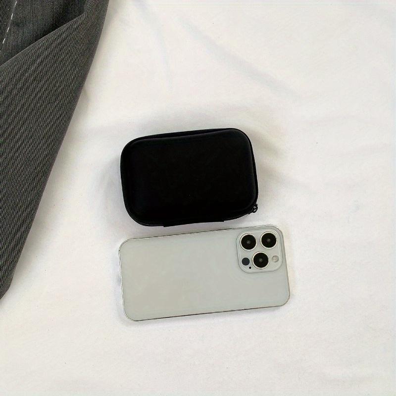 Product Introduction of Headphone Bag, Data Cable Bag, Mobile Phone Charger Bag, Mini Square Bag, College Dorm Essentials Storage, Headphones Case, Storage Bag for Wireless Earphones 4