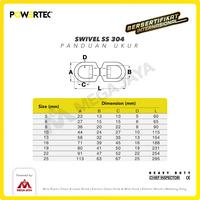 Gambar POWERTEC Swivel SS 304 / Kili kili 5mm - 3/16" dari megajaya.co.id Kota Administrasi Jakarta Pusat 3 Tokopedia