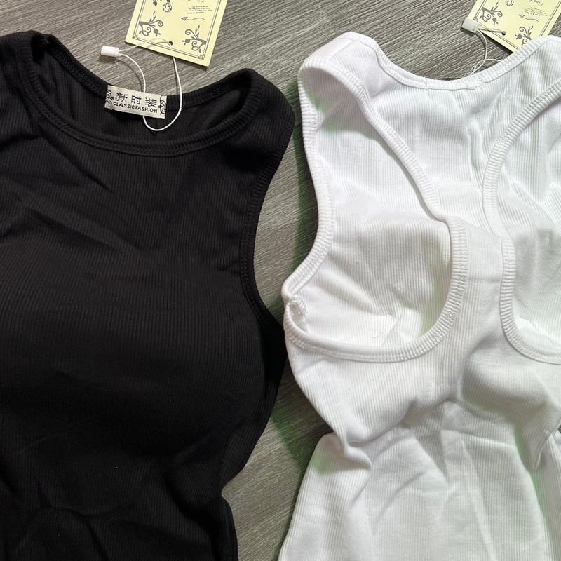 Áo ba lỗ vạt bầu ( có mút) chất thun qc tăm