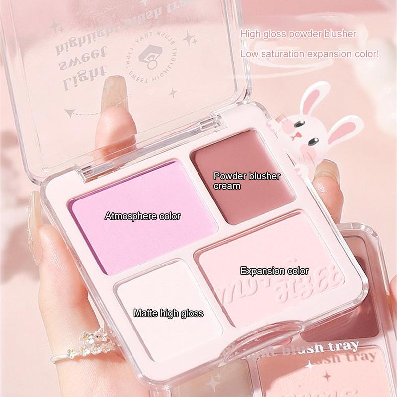 Product Introduction of Bảng Màu Tạo Khối ánh, 4 Màu, Lâu Trôi, Lớp Hoàn Thiện Lì 3D, Phấn Mũi, Bảng Màu Tất Cả Trong Một, Để Làm Sáng Khuôn Mặt, Bắt Sáng, Bronze, Có Độ Bóng Cao, Phấn Mắt Màu Hồng Đào, Trang Điểm Khuôn Mặt Tự Nhiên, Đi Kèm Với Cọ Nữ Mỹ Phẩm 21