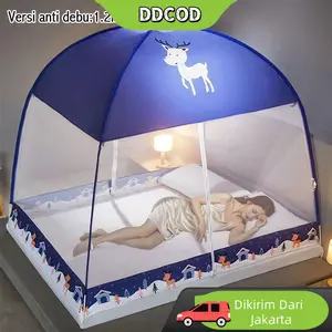 【Ready,Dikirim Dari Jakarta】Kelambu Tidur Portable 180 X 200cm 200x200cm Kelambu Lipat Kelambu Tempat Tidur Dewasa Anti Nyamuk Kelambu Pelajar/kelambu Tidur Tebal Dan Kuat/klambu Tempat Tidur/kelambu Lipat