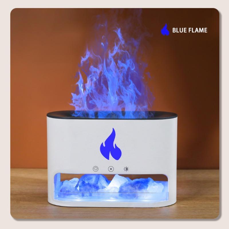 Imitation Flame Aromatherapy Humidifier, Perfume Essential Oil Diffuser, Creative Decorative Volcano Humidifier with Night Light, Air Moisturizer for Home Office, Mother's Day Gift for Mom 3