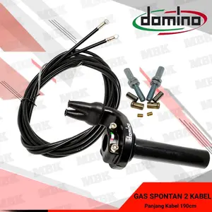 GAS SPONTAN KABEL 2 DOMINO UNIVERSAL KLX/CRF 150/RXK/RXKING/NINJA/SATRIA/FU/VIXION/CBR dll Motor Motorcycle Motor Motorcycle Gas Spontan ACERBIS V2 FULL CNC 1 KABEL Best Quality/ Termurah / COD